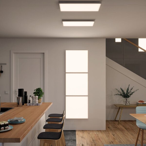 Paulmann Velora LED panel 3-step dim, 59,5x59,5 cm, prigušiva, Bijela, Dnevni boravak/blagovaonica, Metal