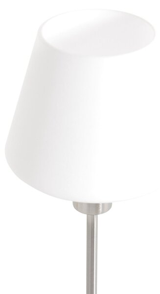 Steinhauer Ancilla stolna lampa, čelik, visina 33 cm, metal, staklo, E14, Bijela, Dnevni boravak/blagovaonica, Staklo