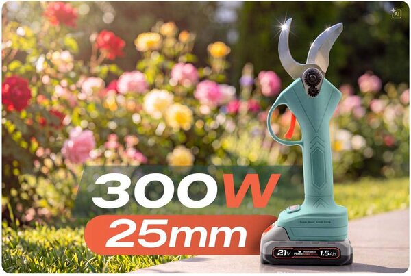 Akumulatorske škare za grane Plonos PL-645 25 mm rozi