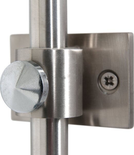 Steinhauer Sparkled Light 4403ST zidna svjetiljka, čelik/crni najlon, E27, Metalik, Dnevni boravak/blagovaonica, Metal