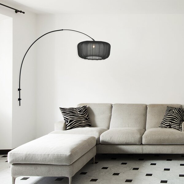 Steinhauer Sparkled Light 4410ZW zidna svjetiljka, crna/crni najlon, E27, Crno, Dnevni boravak/blagovaonica, Metal