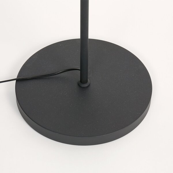 Mexlite Podna lampa Sumba, 2 svjetla, crna, prirodna/crna bambus, E14, Crno, Dnevni boravak/blagovaonica, Metal