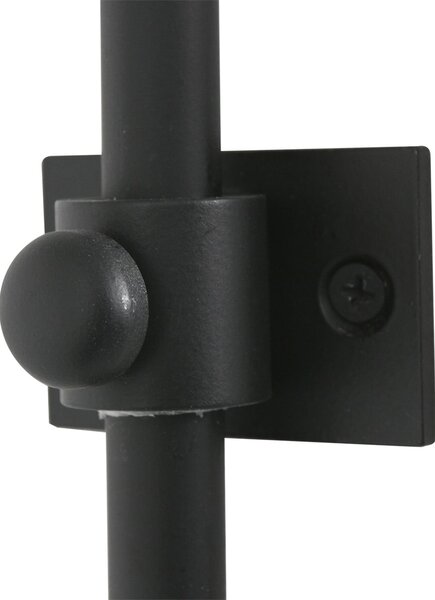 Steinhauer Zidna svjetiljka Sparkled Light 4619ZW, crna/bijela lanena tkanina, Crno, Dnevni boravak/blagovaonica, Metal