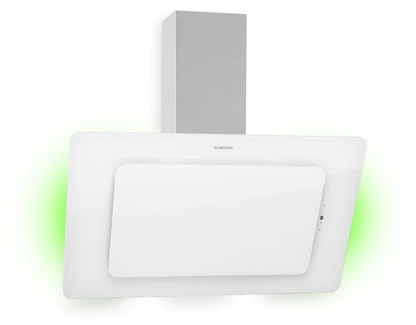 Klarstein Helena 90, kuhinjska napa, 595 m³/h, LED-zaslon, bijela