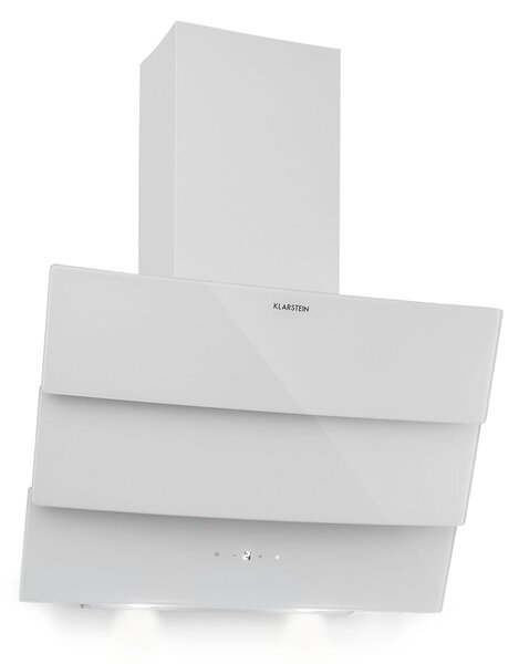 Klarstein Antonia, usisavač pare, 60 cm, 350 m³ / h, dodirna kontrolna ploča, energetski razred B, staklo, bijela