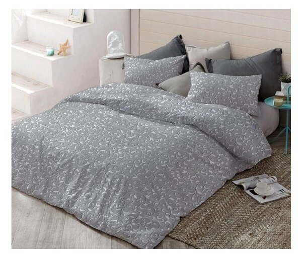 Pamučna posteljina GREY ORIENT siva Dimenzije posteljine: 70 x 90 cm | 140 x 200 cm