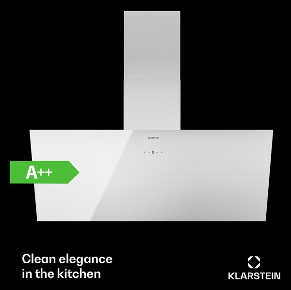 Klarstein Laurel 90, odvod pare, 90 cm, odsisni zrak: 247 m³/h, LED touch