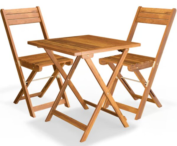 Balkonski set VITEK, 1+2, prirodna smeđa Casaria