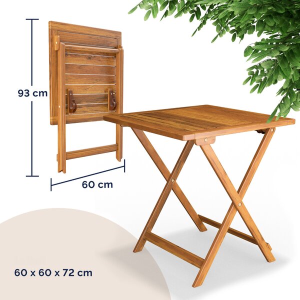 Balkonski set VITEK, 1+2, prirodna smeđa Casaria