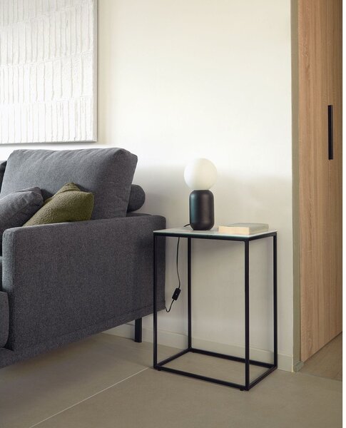 Pomoćni stol s keramičkom daskom 30x45 cm Rewena – Kave Home