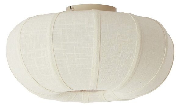 Krem stropna svjetiljka s tekstilnim sjenilom ø 40 cm Zosia – Light & Living