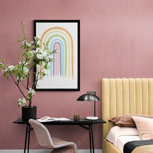 Plakat pastelna duga Mid-Century