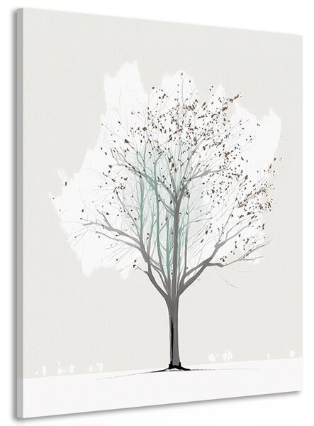 Slika minimalističko stablo zimi