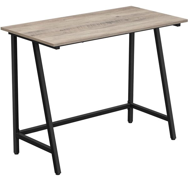 Radni stol, računalni stol 100 x 50 x 75 cm sivo i crno | VASAGLE