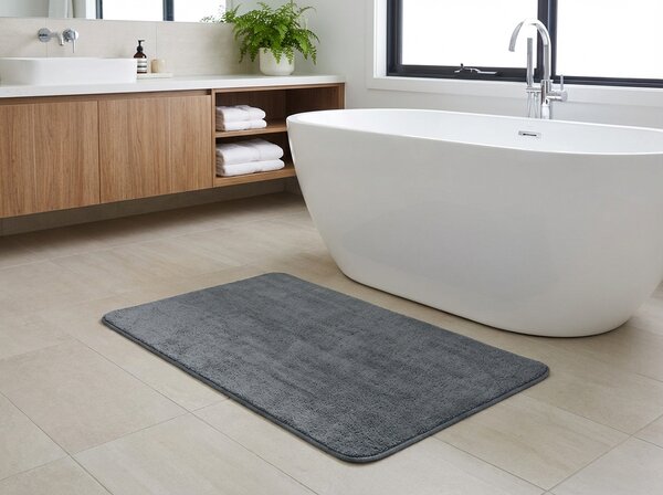 Kupaonski tepih TRIVORA 60x100 cm tamno siva