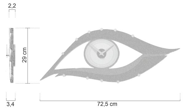 Zidni sat Eye
