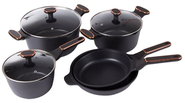 Vrhunski veliki 8-dijelni set alu. indukcijsko posuđe