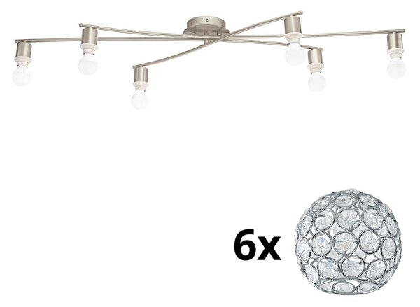 Eglo - LED Stropna svjetiljka MY CHOICE 6xE14/4W/230V krom