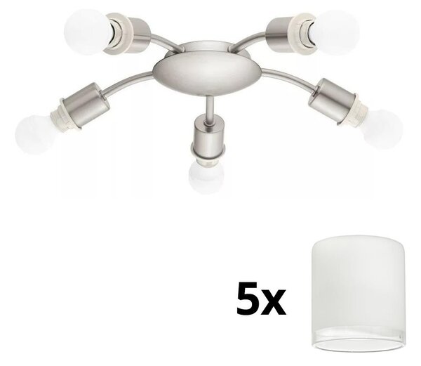 Eglo - LED Stropna svjetiljka MY CHOICE 5xE14/4W/230V krom/bijela