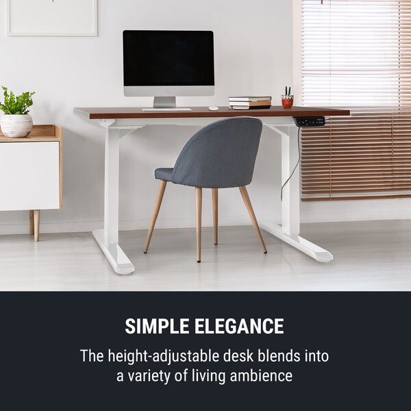 OneConcept Multidesk Comfort, visinski podesivi pisaći stol, električni, visina 62-128 cm, crni