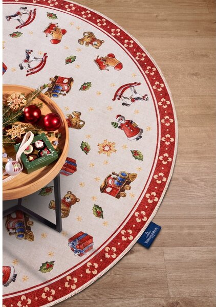 Crveni okrugli tepih s božićnim motivom ø 150 cm Red Christmas – Villeroy&Boch