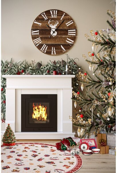Crveni okrugli tepih s božićnim motivom ø 150 cm Red Christmas – Villeroy&Boch