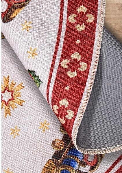 Crveni okrugli tepih s božićnim motivom ø 150 cm Red Christmas – Villeroy&Boch