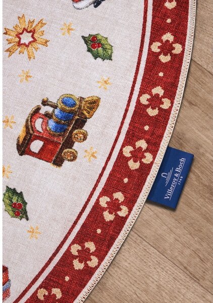 Crveni okrugli tepih s božićnim motivom ø 150 cm Red Christmas – Villeroy&Boch