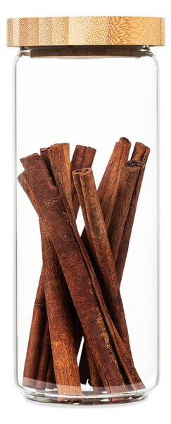 Klarstein Spremnik za pohranu, s čepom od bambusa, 800 ml, može se složiti, hermetički zatvoren