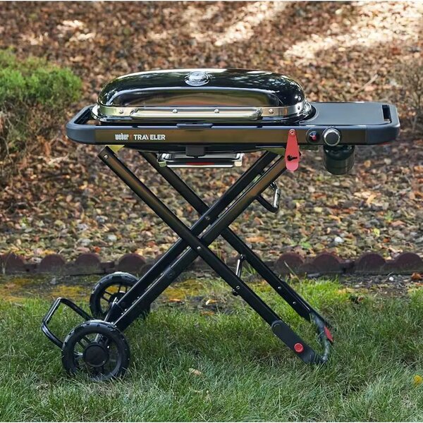 Plinski roštilj Weber Traveler crni