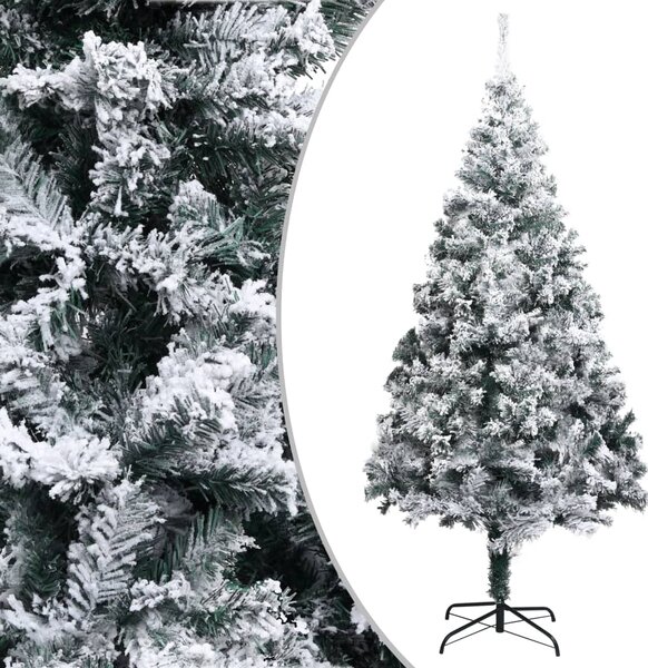 VidaXL Umjetno božićno drvce sa snijegom zeleno 240 cm PVC