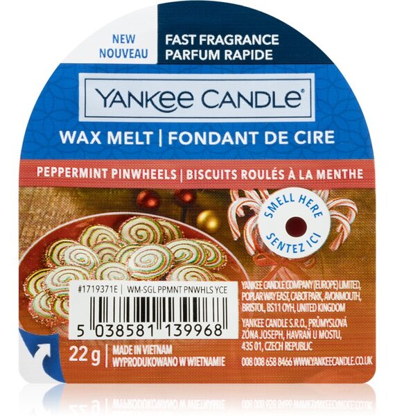 Yankee Candle Peppermint Pinwheels vosak za aroma lampu 22 g