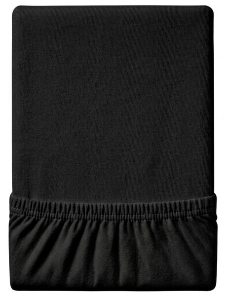 Jersey plahta EXCLUSIVE crna 90 x 200 cm