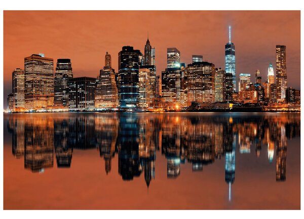 Fototapeta odsjaj Manhattana u vodi