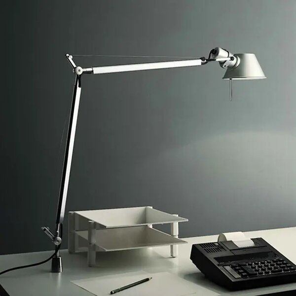 TOLOMEO STOLNA SVJETILJKA S FIKSNIM NOSAČEM 1xE27/230V ALUMINIJ A00100+A004200 AR001000+AR004200