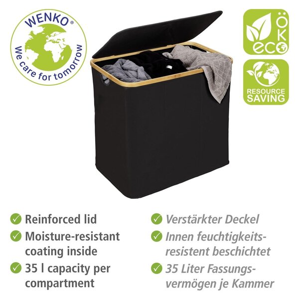 Platnena košara za rublje 105 l Trio Ecori - Wenko