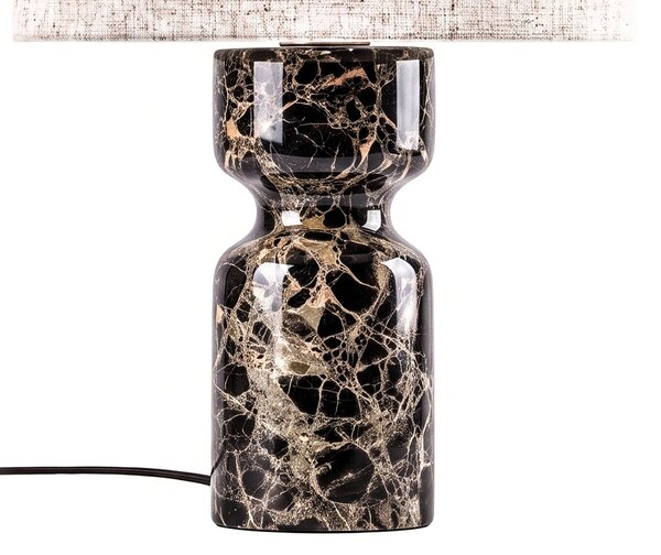 Stolne Lampa Lucande, Marcella, Bež, Dnevna soba, Tkanina / tekstil, Moderan