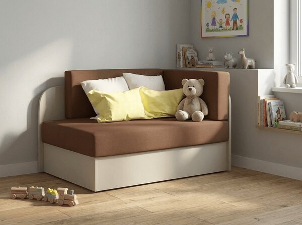 Mala sklopiva sofa ROSA, smeđa/bež