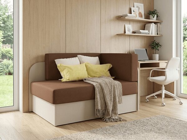 Mala sklopiva sofa ROSA, smeđa/bež