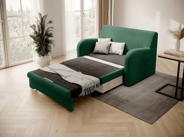 Dvostruka na razvlačenje sofa ARIO NUBE, tamno zelena