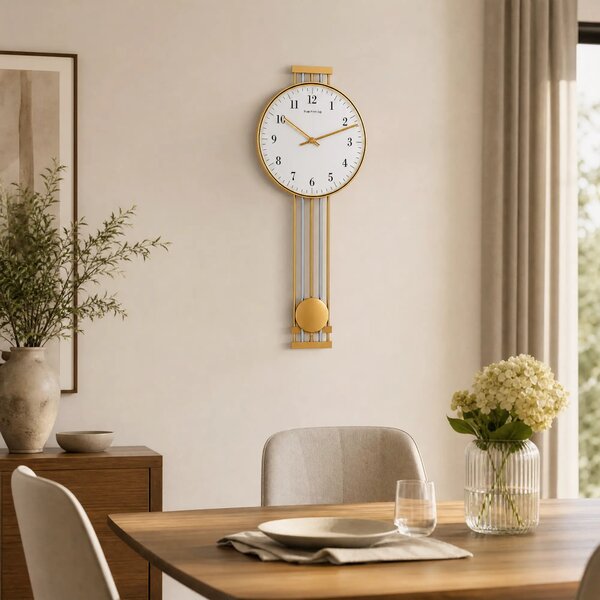 Zidni sat Nickel Elegance