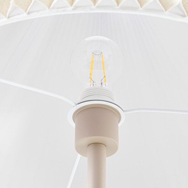 Podne Lampa NOLA, Percy, Bež, Dnevna soba, Tkanina / tekstil, Moderan
