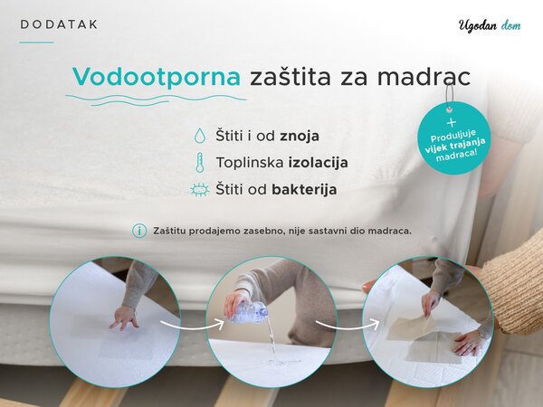 Kokos madrac COCO MAXI 20 cm 90 x 200 cm Zaštita madraca: BEZ zaštite madraca