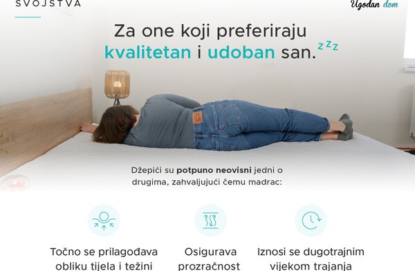 Kokos madrac COCO MAXI 20 cm 90 x 200 cm Zaštita madraca: BEZ zaštite madraca