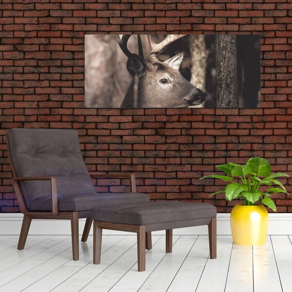 Slika - Jeleni u šumi (120x50 cm)