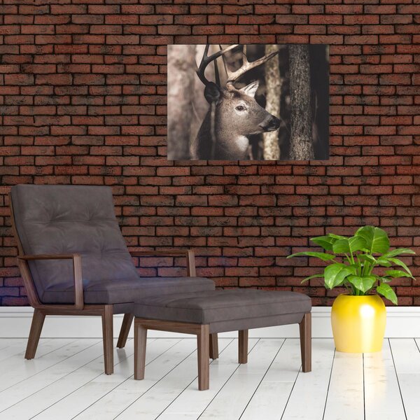 Slika - Jeleni u šumi (70x50 cm)