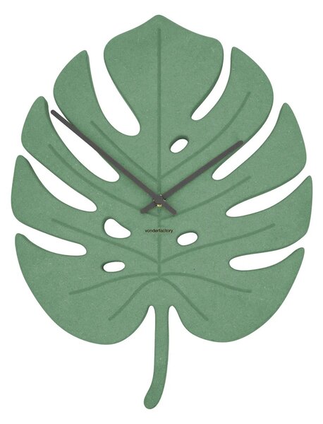 Zidni sat Luxhora Monstera Mint Green 11 boja kazaljki