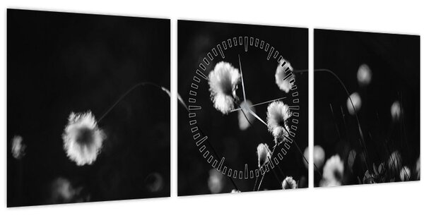 Slika - Livada s pamučnicom N⁰1 (sa satom) (90x30 cm)