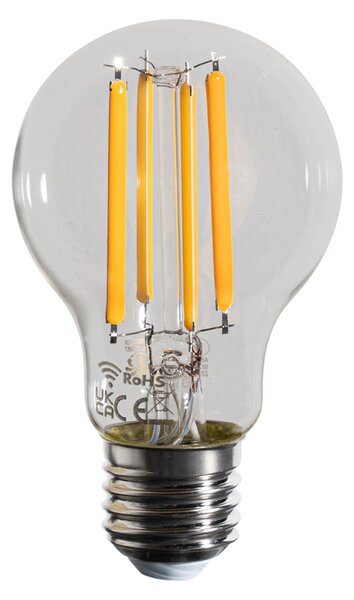 Set od 5 pametnih E27 prigušivih LED žarulja u Kelvinu A60 prozirne 7W 806 lm 1800-3000K