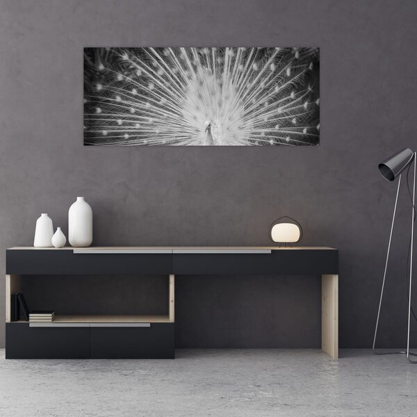 Slika - Bijeli paun (120x50 cm)